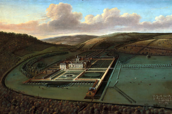 Leonard Knyff, The Southeast Prospect of Hampton Court, Herefordshire